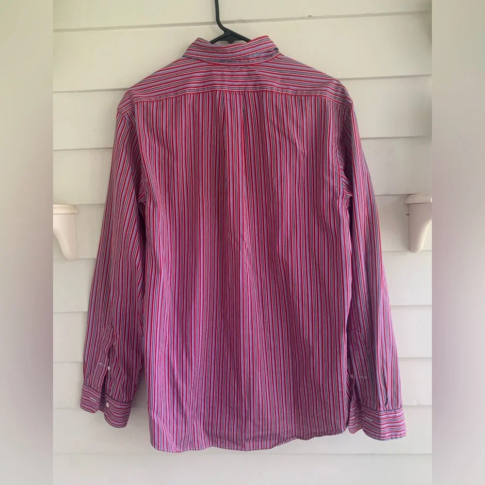 Ralph Lauren Custom Fit Striped Long Sleeve Button Shirt Men’s Size Large - Picture 8 of 12
